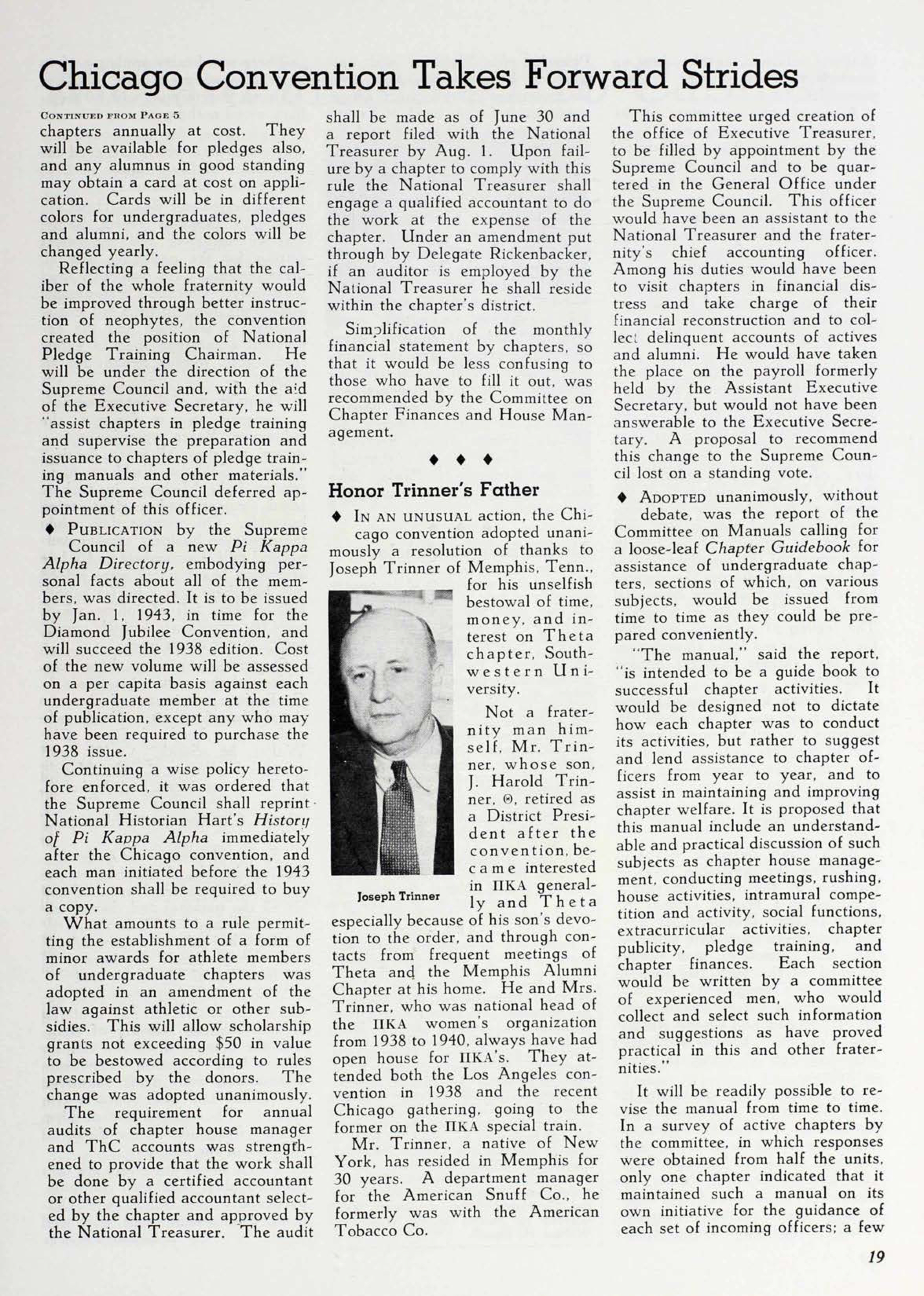 Chicago Convention Takes Forward Strides, Continued 2